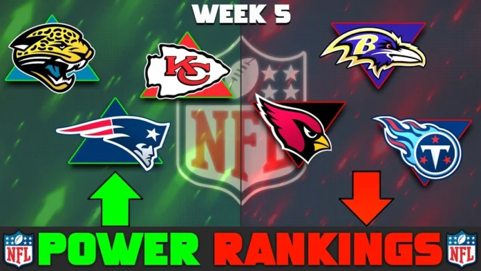 nfl power rankings week 5