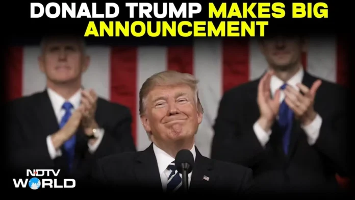 president trump announcement