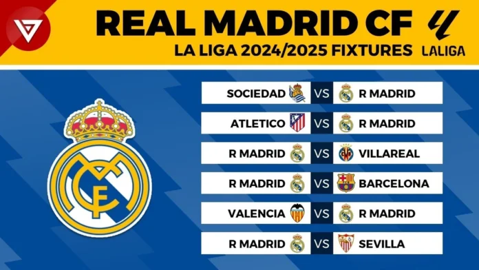 real madrid schedule
