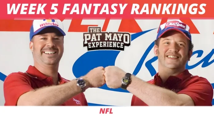 week 5 fantasy rankings