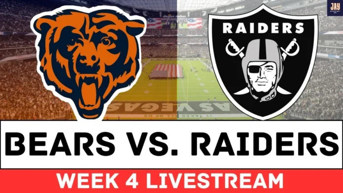 where to watch chicago bears vs las vegas raiders