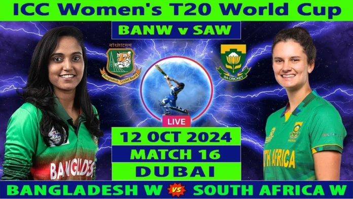 BAN-W vs SA-W Live Score