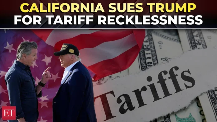 California sues Trump