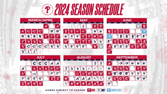 phillies schedule