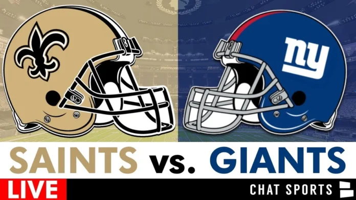 where to watch new orleans saints vs new york giants