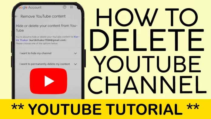 YouTube tutorial removal
